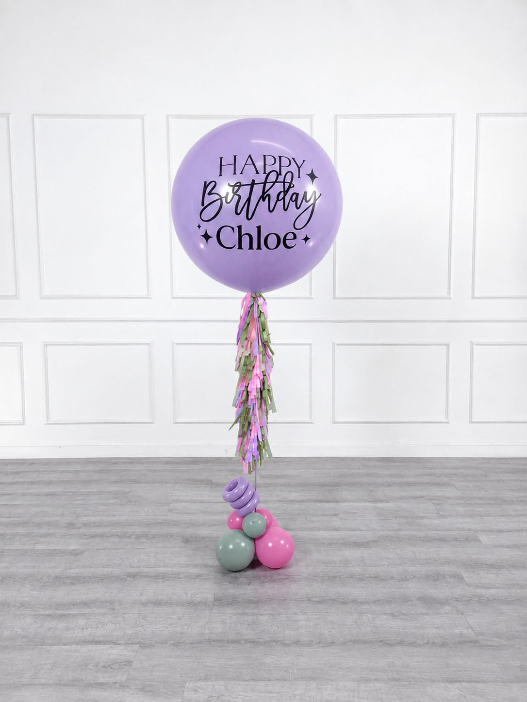 Ana Karina Balloons secret garden personalized jumbo balloon, additional product image