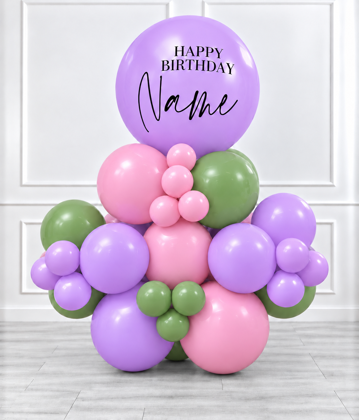 Ana Karina Balloons secret garden personalized stack balloons