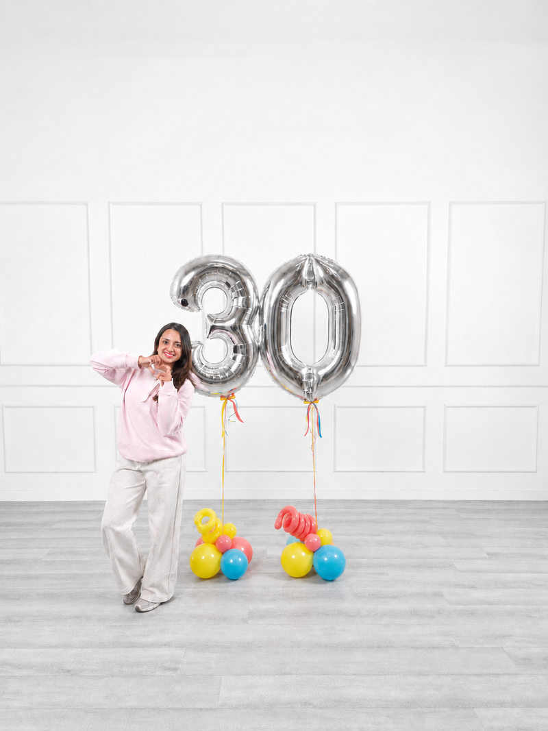 Ana Karina Balloons summer pop foil numbers, additional product image