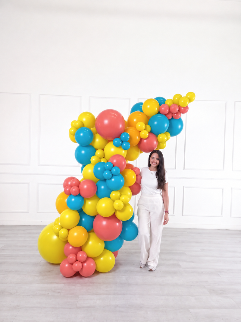 Ana Karina Balloons summer pop freestanding balloon garland, additional product image