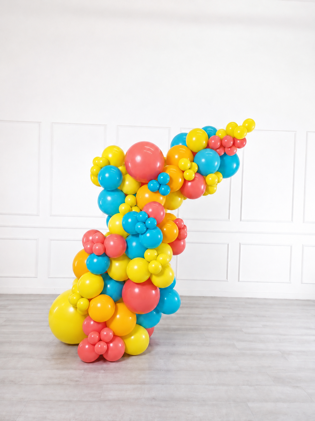 Ana Karina Balloons summer pop freestanding balloon garland