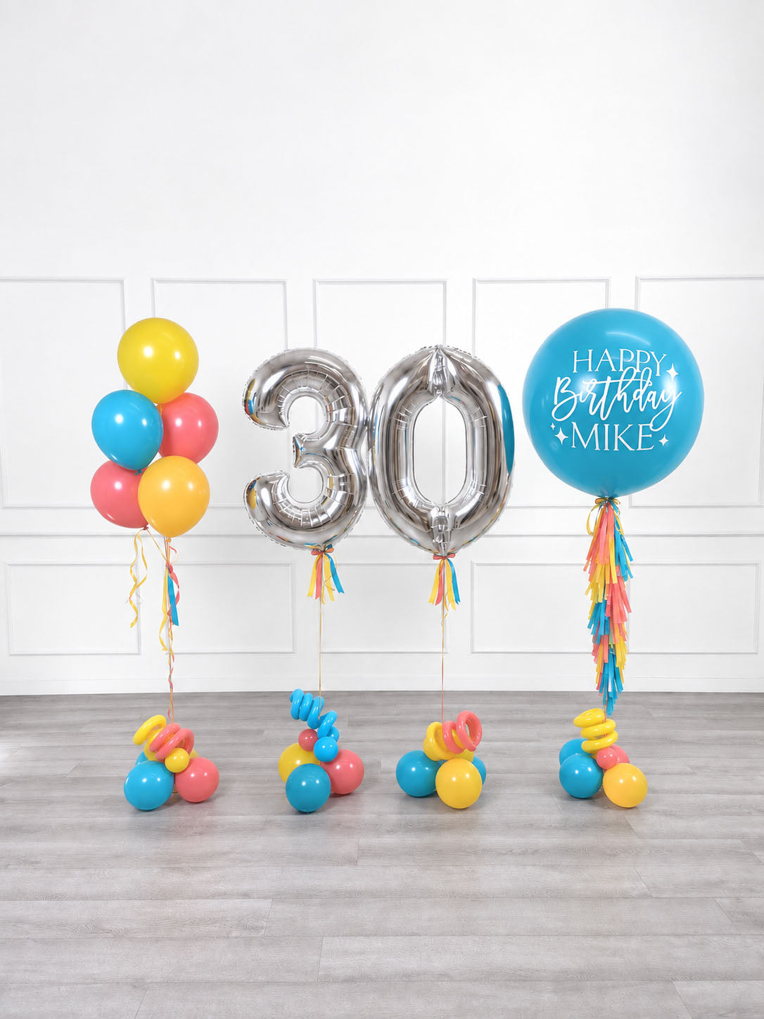 Ana Karina Balloons summer pop personalized birthday balloon set classic