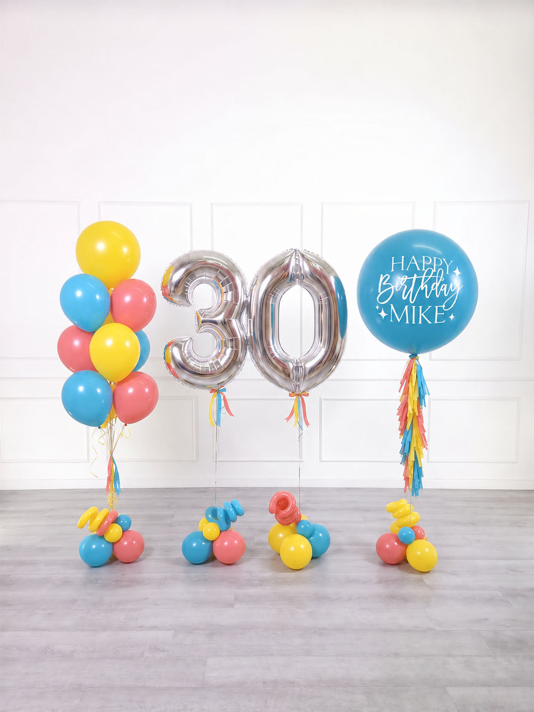 Ana Karina Balloons summer pop personalized birthday balloon set deluxe