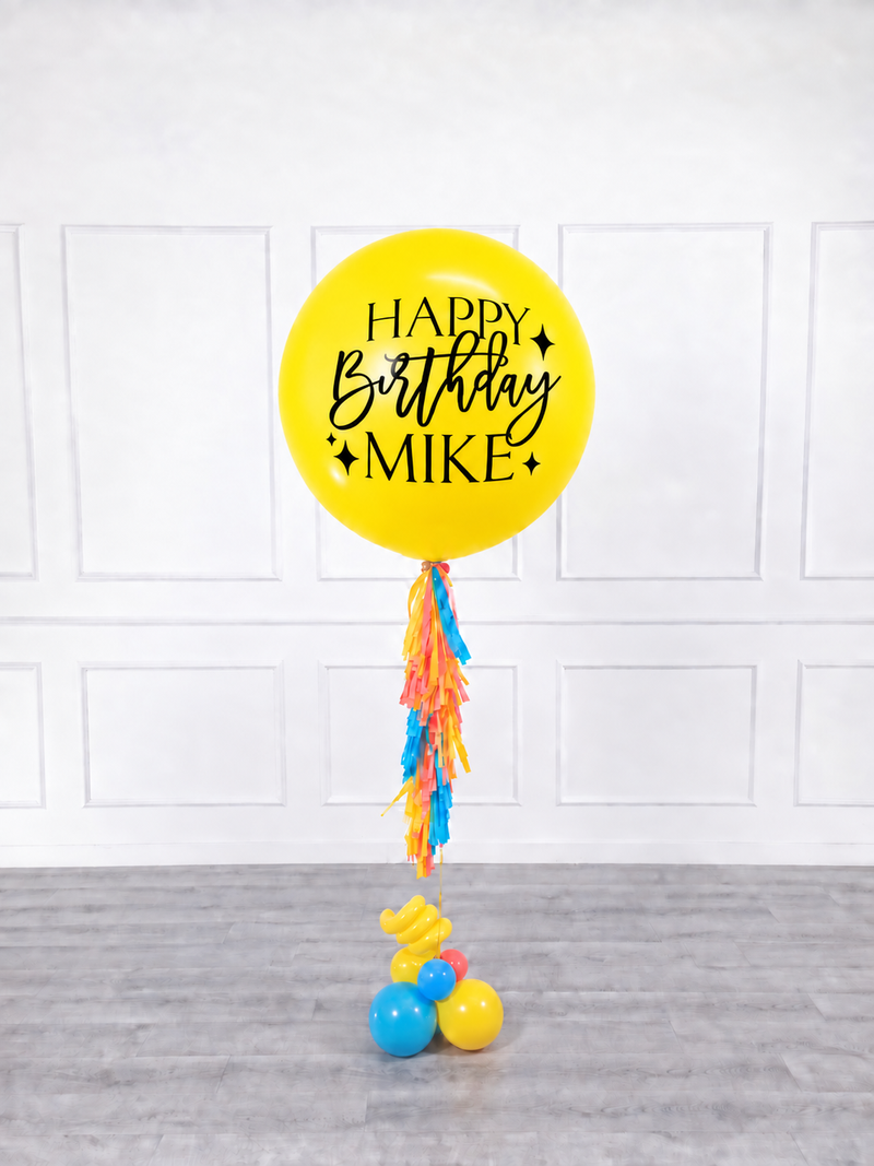 Ana Karina Balloons summer pop personalized jumbo balloon