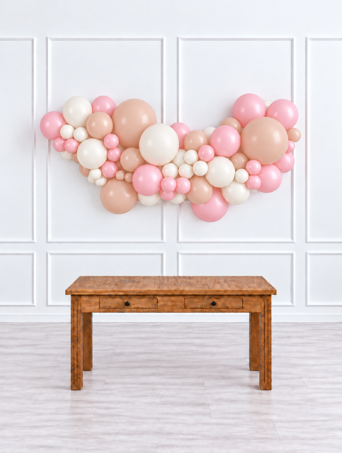 Ana Karina Balloons sweet pink easy-hang organic balloon garland, additional product image