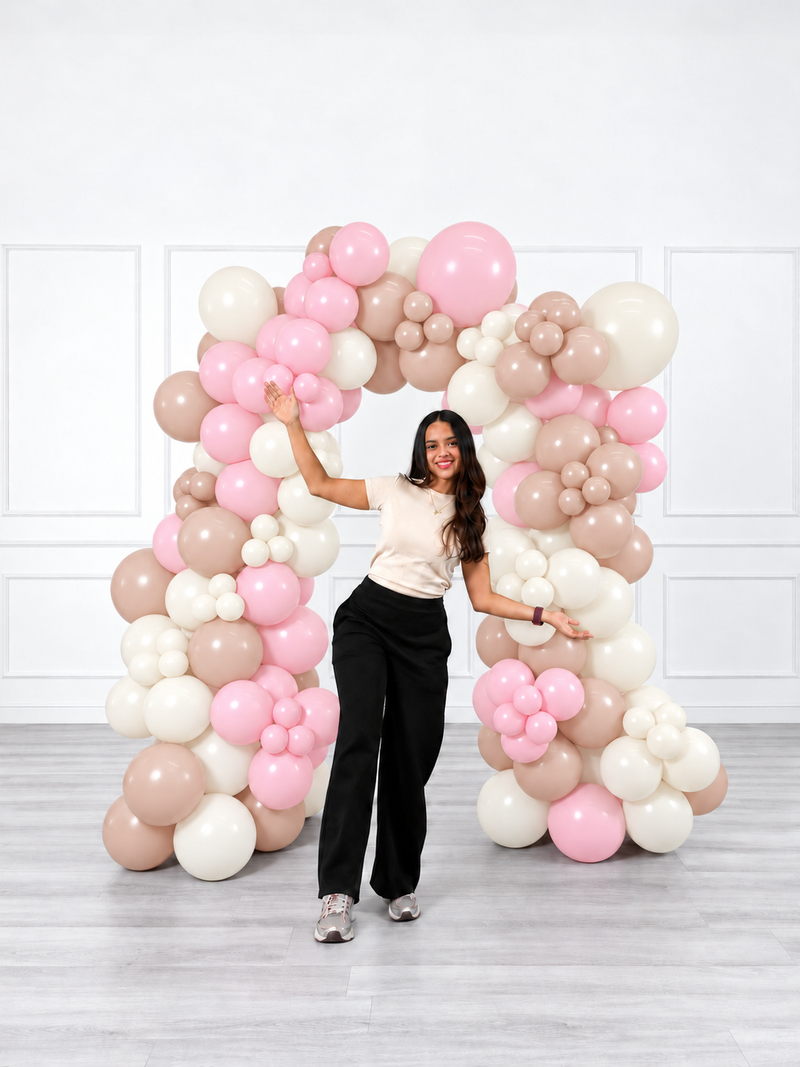 Ana Karina Balloons sweet pink organic balloon arch, additional product image