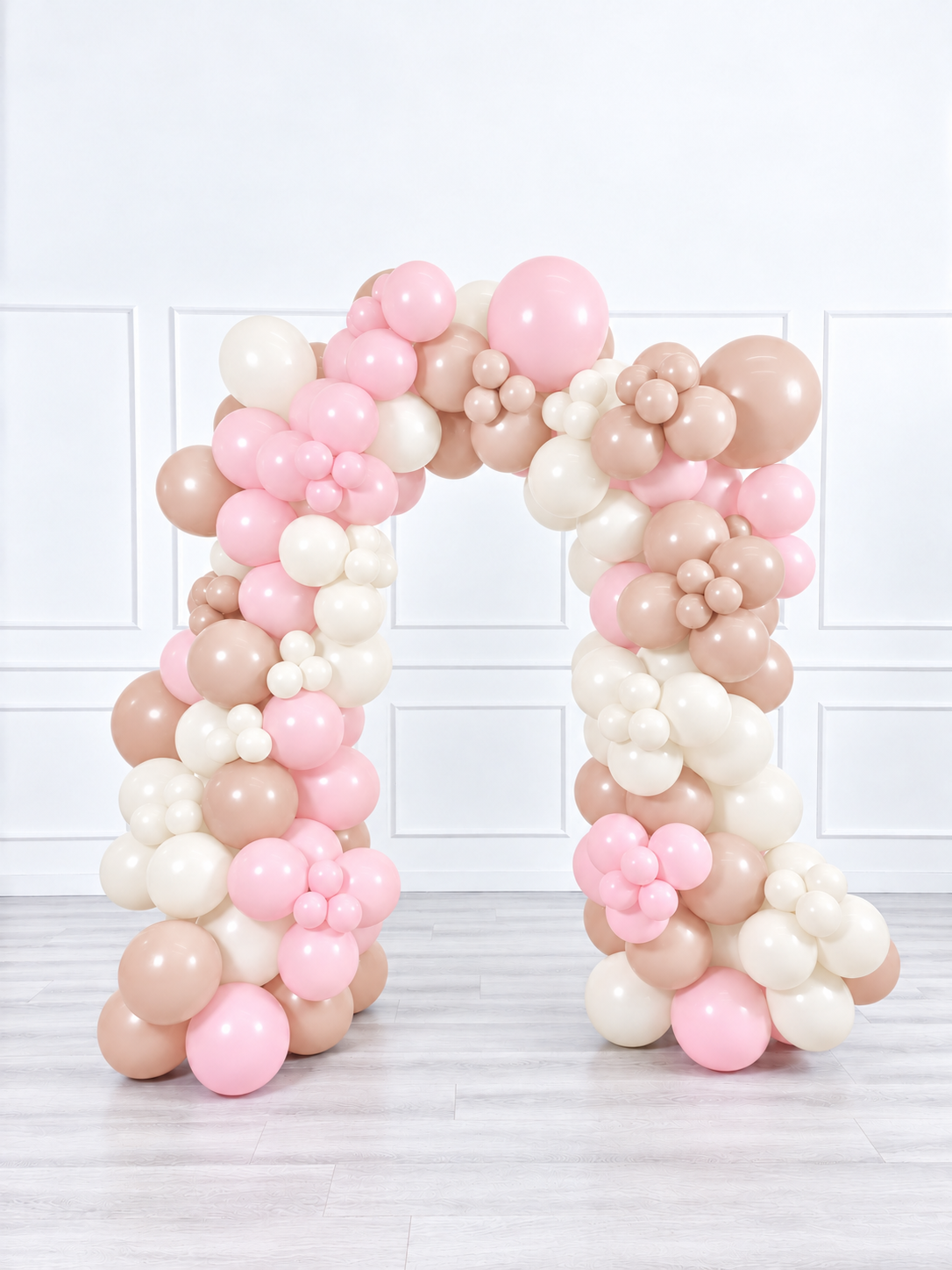 Ana Karina Balloons sweet pink organic balloon arch