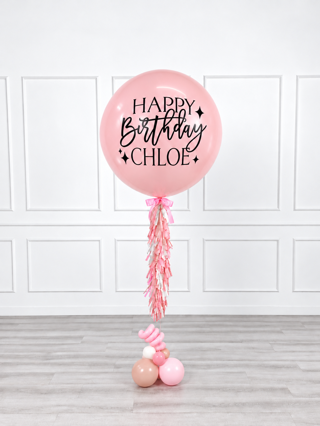 Ana Karina Balloons sweet pink personalized jumbo balloon