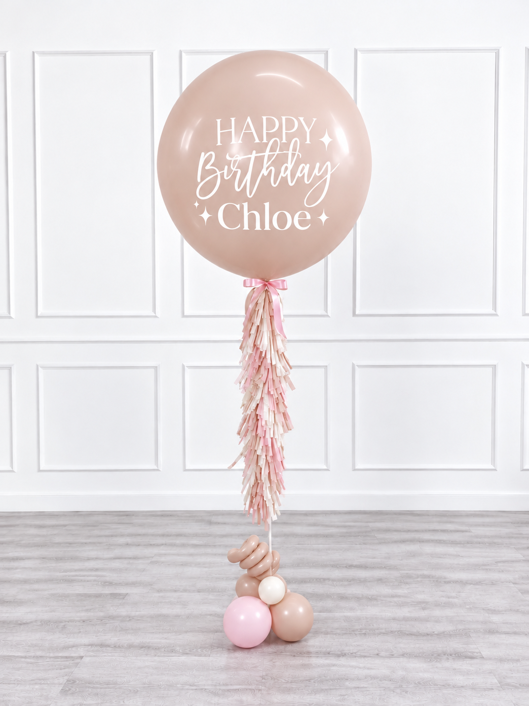 Ana Karina Balloons sweet pink personalized jumbo balloon, additional product image