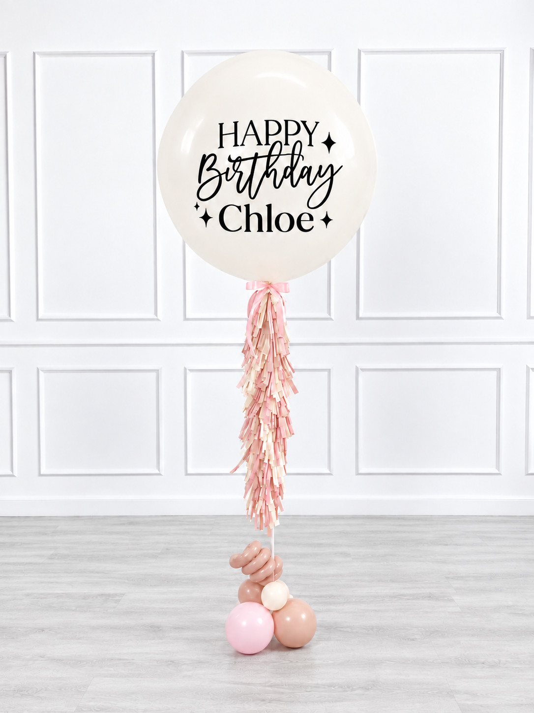 Ana Karina Balloons sweet pink personalized jumbo balloon, additional product image