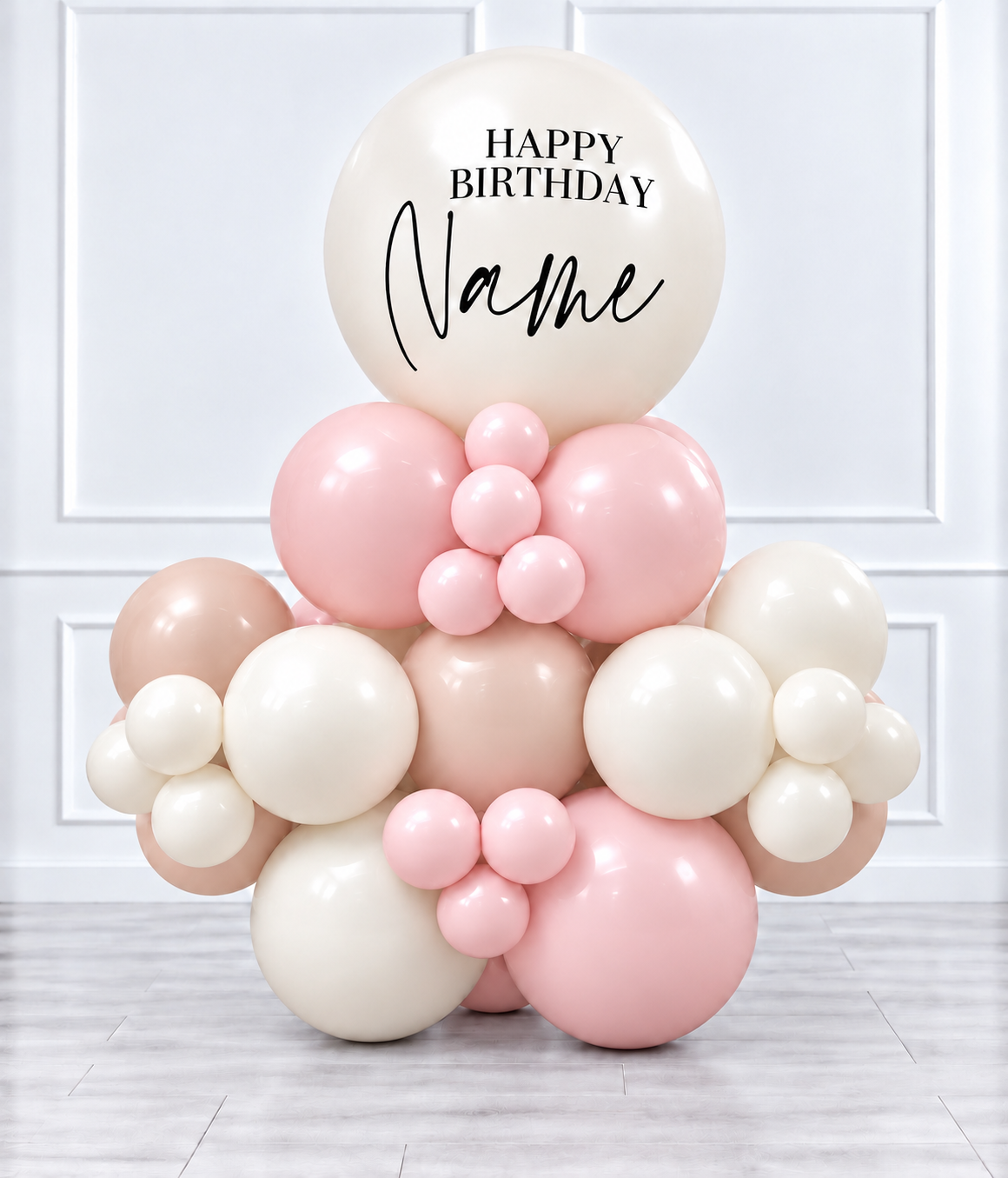 Ana Karina Balloons sweet pink personalized stack balloons