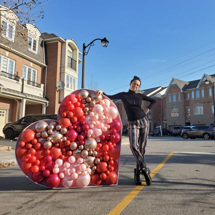 Valentine's Balloon Mosaic Heart