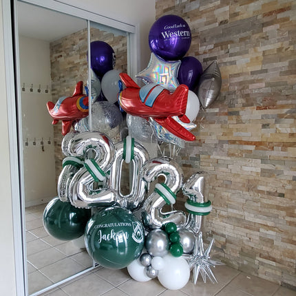 Airplane - Personalized Balloon Bouquet