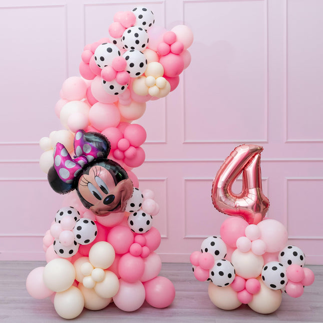 Disney - Minnie - Freestanding Balloon Garland & Number Stack