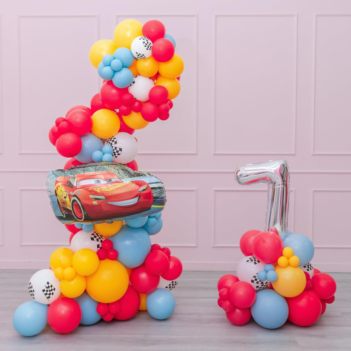 Cars - Freestanding Balloon Garland & Number Stack