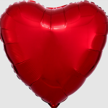 Personalized Jumbo Foil Balloon Heart - Red