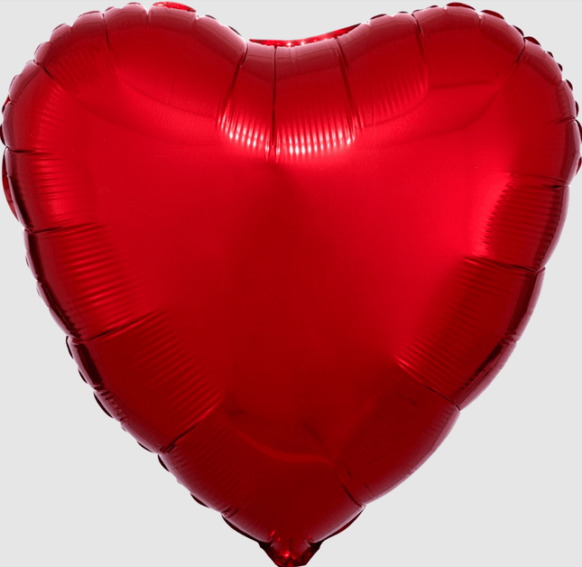 Personalized Jumbo Foil Balloon Heart - Red