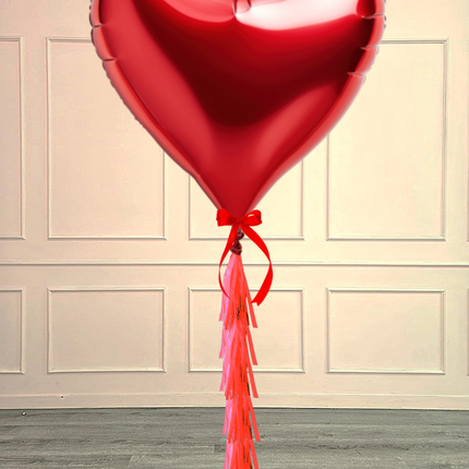 Valentine's Giant Heart Foil Helium Balloon