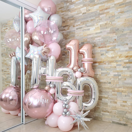 HBD Balloon Bouquet - Pink Fun