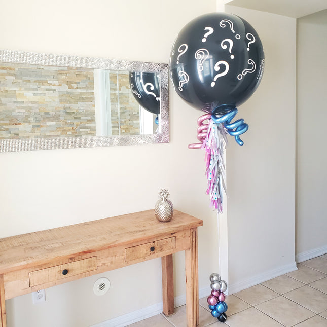 Gender Reveal Balloon - Question Marks