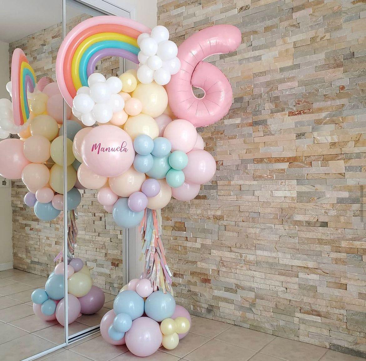Balloon Pole - Rainbow
