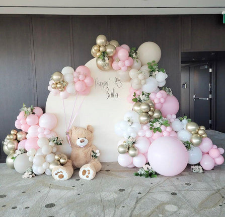 Balloon Garland with Florals